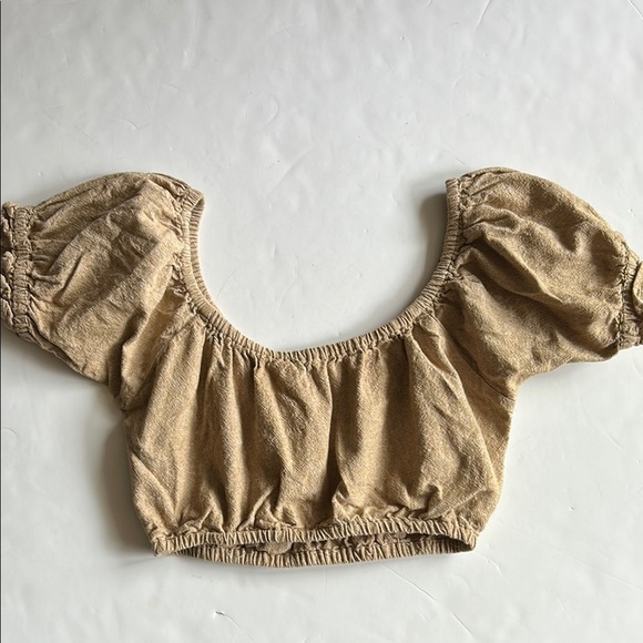 LYKKE WULLF Linen Cotton Crop Top size S - Picture 1 of 5